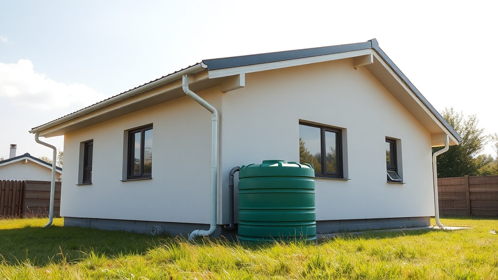 Model A Prefabrik Ev İçin Yağmur Suyu Toplama Sistemi Kurulumu