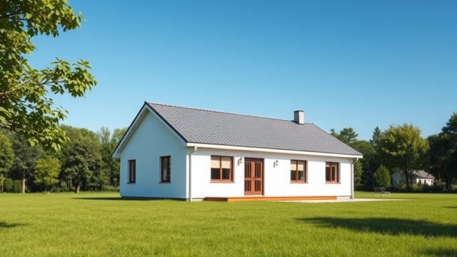 Model B Prefabrik Ev İçin Çatı Yalıtımı