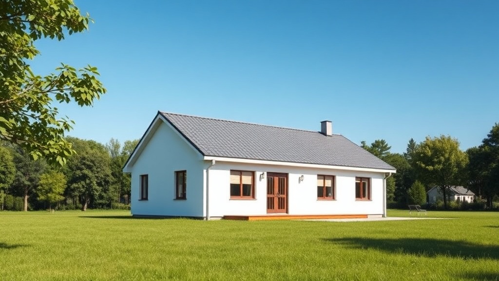 Model B Prefabrik Ev İçin Çatı Yalıtımı