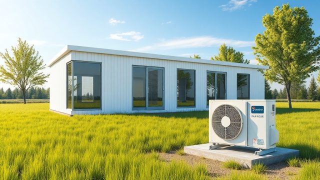 Model B Prefabrik Ev İçin Isı Pompası Kurulumu