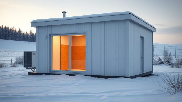 Model B Prefabrik Ev İçin Kış Isıtma Çözümleri