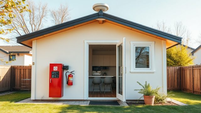 Prefabrik Ev Modeli A İçin Yangın Güvenliği Çözümleri