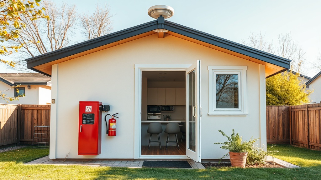 Prefabrik Ev Modeli A İçin Yangın Güvenliği Çözümleri