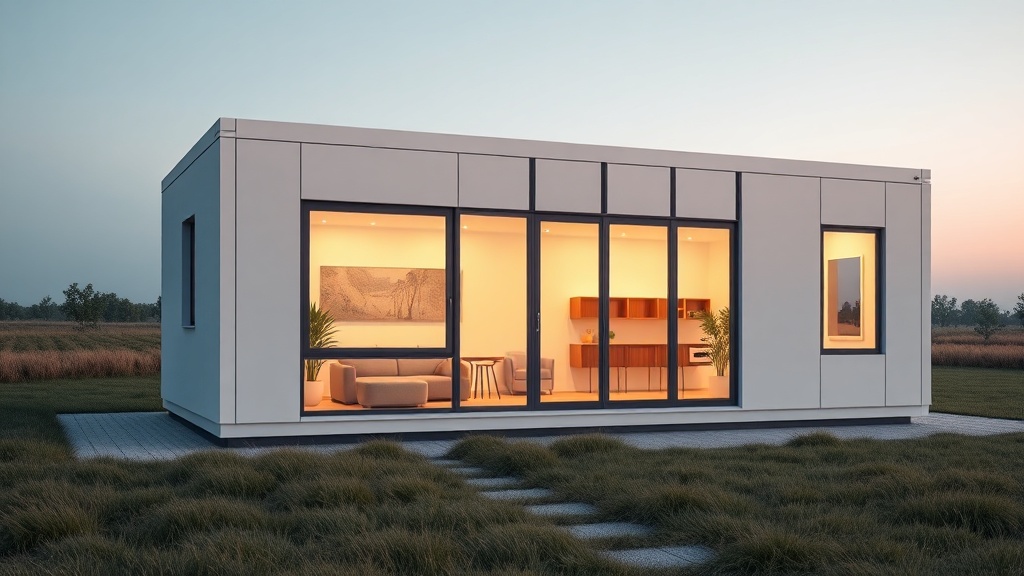 Model B Prefabrik Ev İçin İç Mekan Aydınlatma Çözümleri