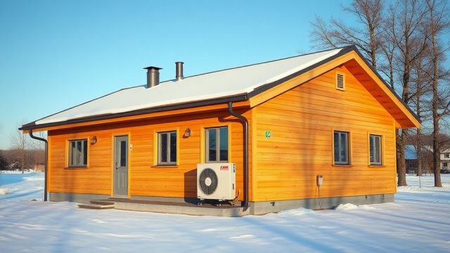 Prefabrik Ev Modeli B İçin Ek Isı Pompası Kurulumu